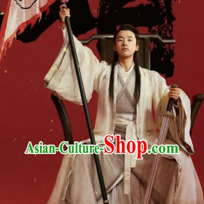 China Ancient Young Scholar Costumes Traditional History Drama Ming Dynasty Childe Clothing Full Set