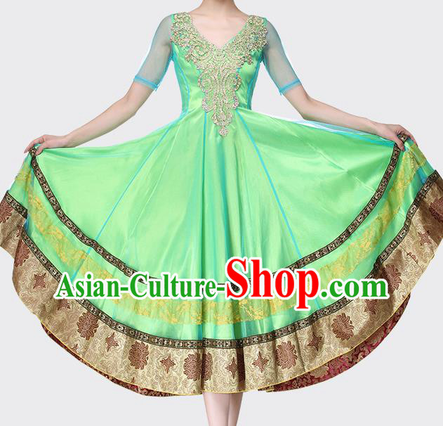 Indian Bollywood Dance Performance Green Dress Belly Dance Clothing Asian Folk Dance Costume Indian Bollywood Dance Performance Green Dress Belly Dance Clothing Asian Folk Dance Costume