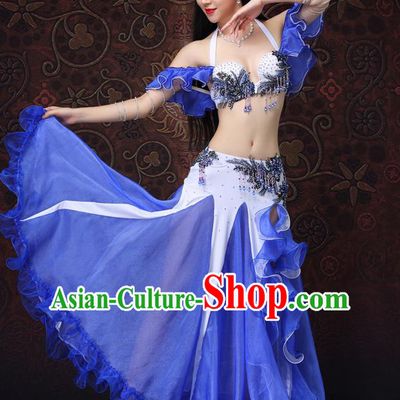 Indian Raks Sharki Oriental Dance Bra and Skirt Uniforms Asian Belly Dance Costumes