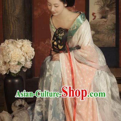 China Southern and Northern Dynasties Historical Clothing Ancient Court Princess Hanfu Dress Apparels