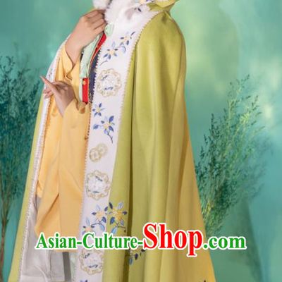 China Ancient Royal Princess Hanfu Cape Traditional Ming Dynasty Female Clothing Embroidered Cloak