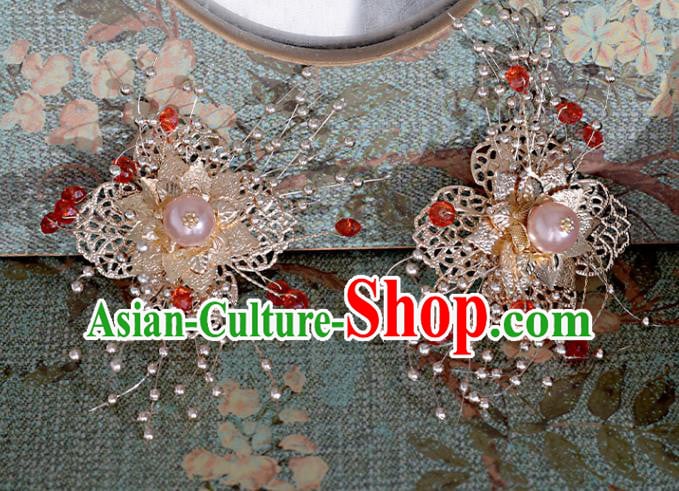 Chinese Xiuhe Suit Hair Comb Hairpins Classical Bride Headdress Traditional Wedding Hair Accessories Chinese Xiuhe Suit Hair Comb Hairpins Classical Bride Headdress Traditional Wedding Hair Accessories