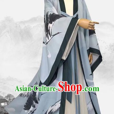 Chinese Ancient Scholar Clothing Cosplay Young Hero Apparels Tang Dynasty Childe Garment Costumes