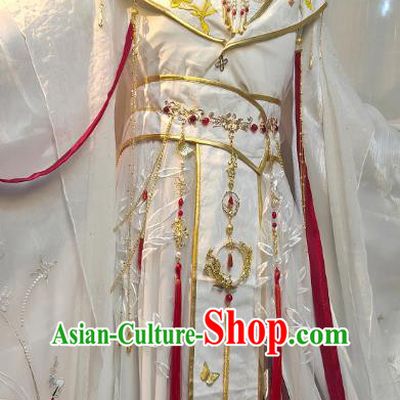 Chinese Han Dynasty Childe Garment Costumes Ancient Prince Xie Lian Clothing Cosplay King Apparels