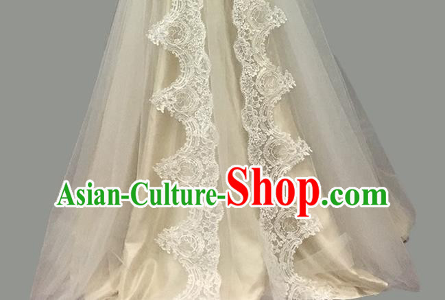 Chinese Hui Ethnic Bride Clothing Classical Embroidered Champagne Full Dress Traditional Wedding Garment Costumes Chinese Hui Ethnic Bride Clothing Classical Embroidered Champagne Full Dress Traditional Wedding Garment Costumes