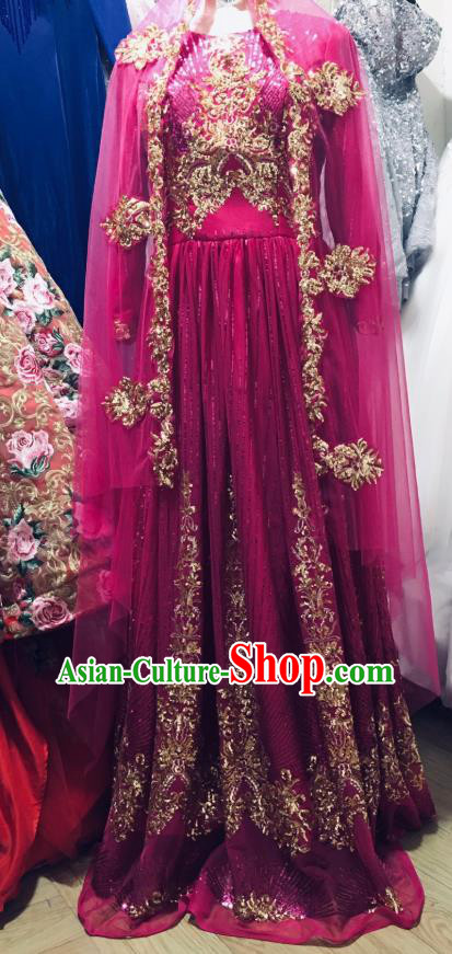 Asian India Bride Rosy Sari Dress Garment Indian Traditional Wedding Lehenga Clothing Asian India Bride Rosy Sari Dress Garment Indian Traditional Wedding Lehenga Clothing