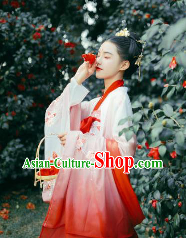 China Ancient Palace Beauty Hanfu Dress Traditional Tang Dynasty Noble Woman Garments Clothing China Ancient Palace Beauty Hanfu Dress Traditional Tang Dynasty Noble Woman Garments Clothing