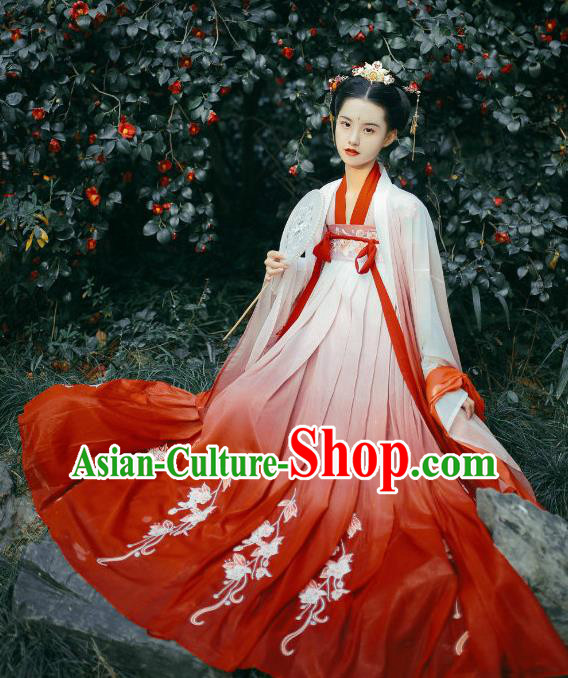 China Ancient Palace Beauty Hanfu Dress Traditional Tang Dynasty Noble Woman Garments Clothing China Ancient Palace Beauty Hanfu Dress Traditional Tang Dynasty Noble Woman Garments Clothing