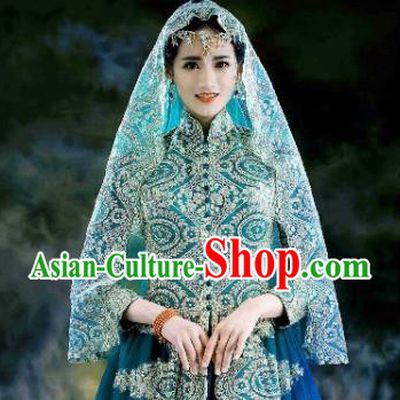 Asian Indian Traditional Wedding Green Lehenga Clothing India Bride Dress Garment