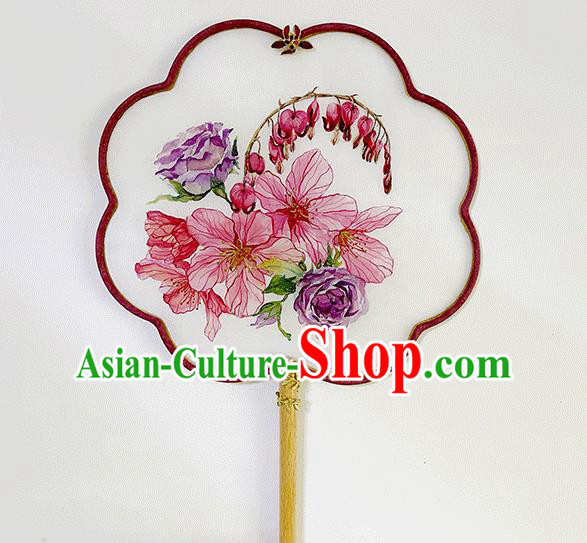 Chinese Classical Dance Palace Fan Hand Painting Fans Bride Fan Traditional Wedding Fan Chinese Classical Dance Palace Fan Hand Painting Fans Bride Fan Traditional Wedding Fan