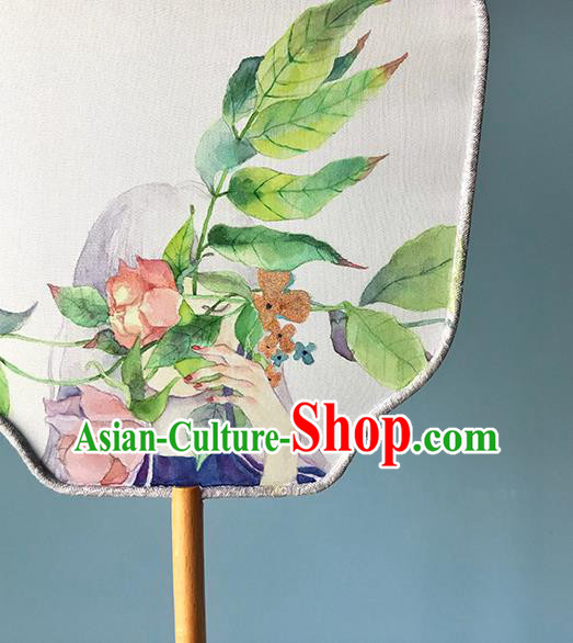 Chinese Traditional Wedding Fan Classical Dance Palace Fan Hand Painting Fans Bride Silk Fan Chinese Traditional Wedding Fan Classical Dance Palace Fan Hand Painting Fans Bride Silk Fan