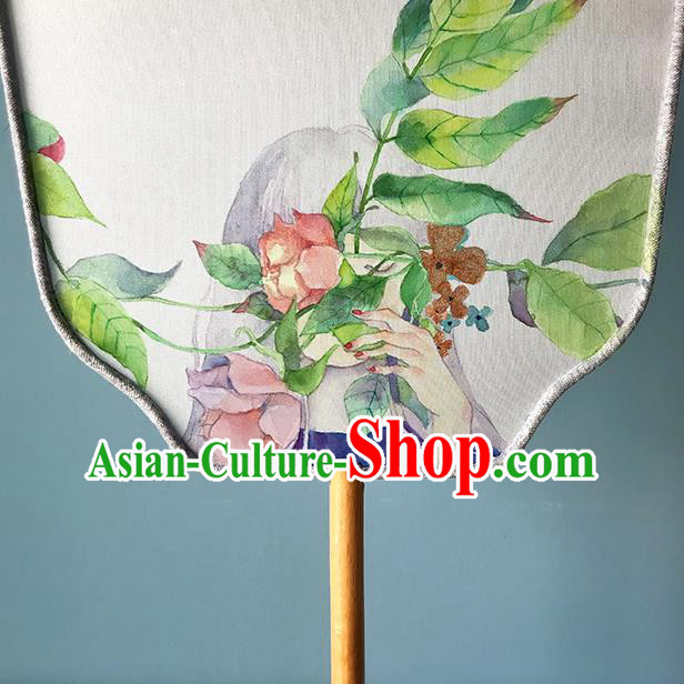 Chinese Traditional Wedding Fan Classical Dance Palace Fan Hand Painting Fans Bride Silk Fan Chinese Traditional Wedding Fan Classical Dance Palace Fan Hand Painting Fans Bride Silk Fan
