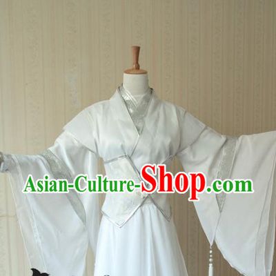 Chinese Cosplay Swordsman Gongyi Fei Hanfu Clothing Traditional Qin Dynasty Childe Apparels Ancient Prince Garment Costumes