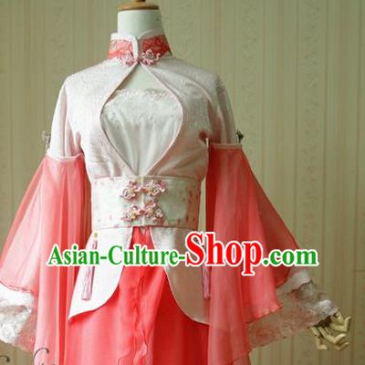 China Ancient Palace Lady Garments Traditional Jin Dynasty Princess Hanfu Dress Cosplay Swordswoman Jun Fu Clothing