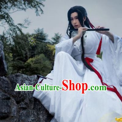 Chinese Ancient Scholar Garment Costumes Cosplay Swordsman Wei Wuxian Hanfu Clothing Traditional Han Dynasty Prince Apparels