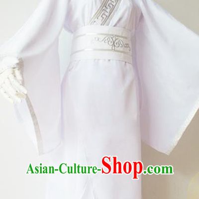 Chinese Ancient Scholar Garment Costumes Cosplay Swordsman White Hanfu Clothing Traditional Han Dynasty Childe Xia Sini Apparels