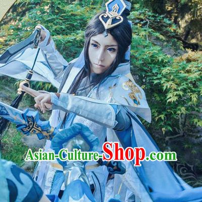 China Ancient General Apparels Qin Dynasty Warrior Garment Costumes Traditional Cosplay Swordsman Hanfu Clothing