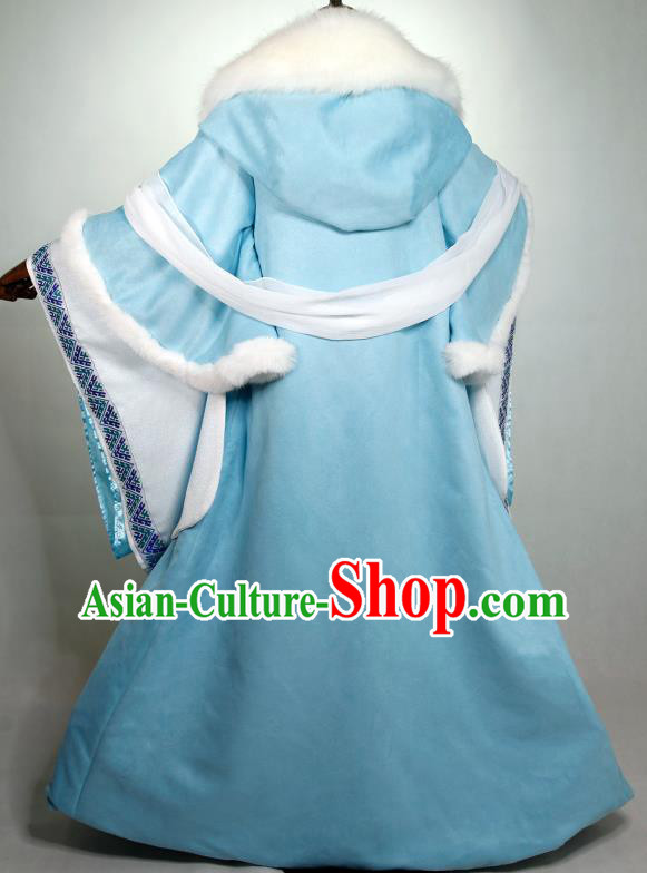 China Cosplay Court Woman Clothing Ancient Empress Garments Traditional Tang Dynasty Princess Blue Dress China Cosplay Court Woman Clothing Ancient Empress Garments Traditional Tang Dynasty Princess Blue Dress