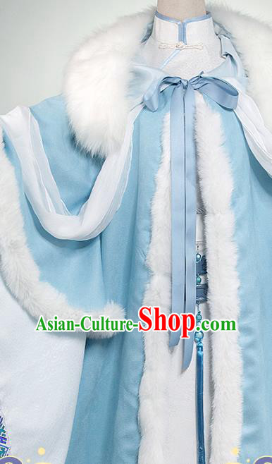China Cosplay Court Woman Clothing Ancient Empress Garments Traditional Tang Dynasty Princess Blue Dress China Cosplay Court Woman Clothing Ancient Empress Garments Traditional Tang Dynasty Princess Blue Dress