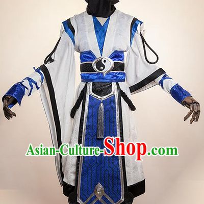 Chinese Cosplay Taoist Priest Clothing Traditional Tang Dynasty Young Hero Apparels Ancient Swordsman Garment Costumes