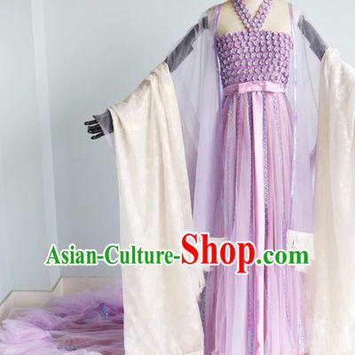 China Cosplay Drama The Mischievous Princess Situ Jing Clothing Ancient Goddess Garments Traditional Ming Dynasty Palace Lady Lilac Hanfu Dress