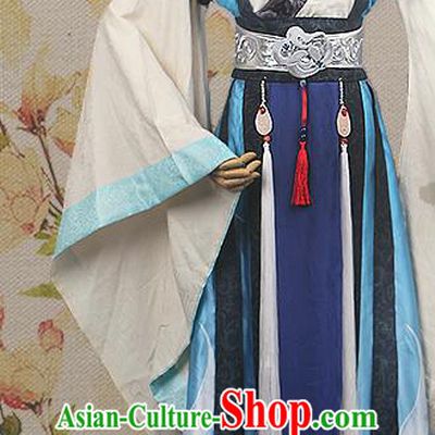 China Traditional Cosplay Swordsman Hanfu Clothing Ancient Noble Childe Apparels Han Dynasty Emperor Garment Costumes