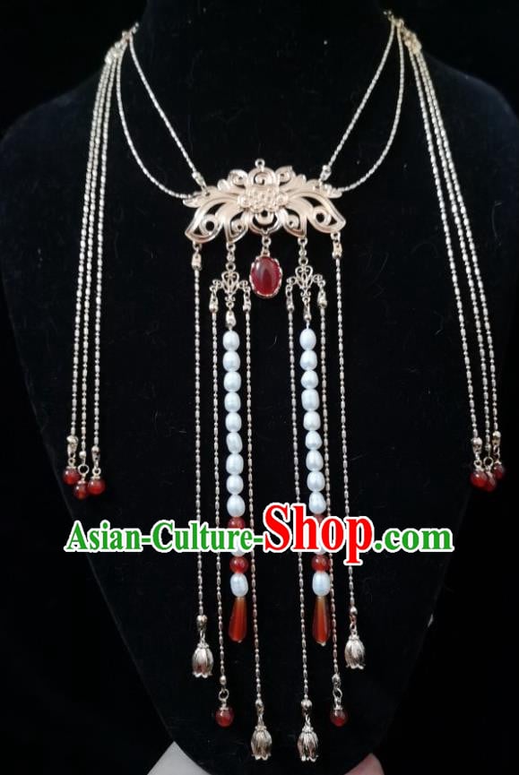 China Traditional Tang Dynasty Princess Tassel Hair Clasp Ancient Palace Lady Hair Accessories China Traditional Tang Dynasty Princess Tassel Hair Clasp Ancient Palace Lady Hair Accessories