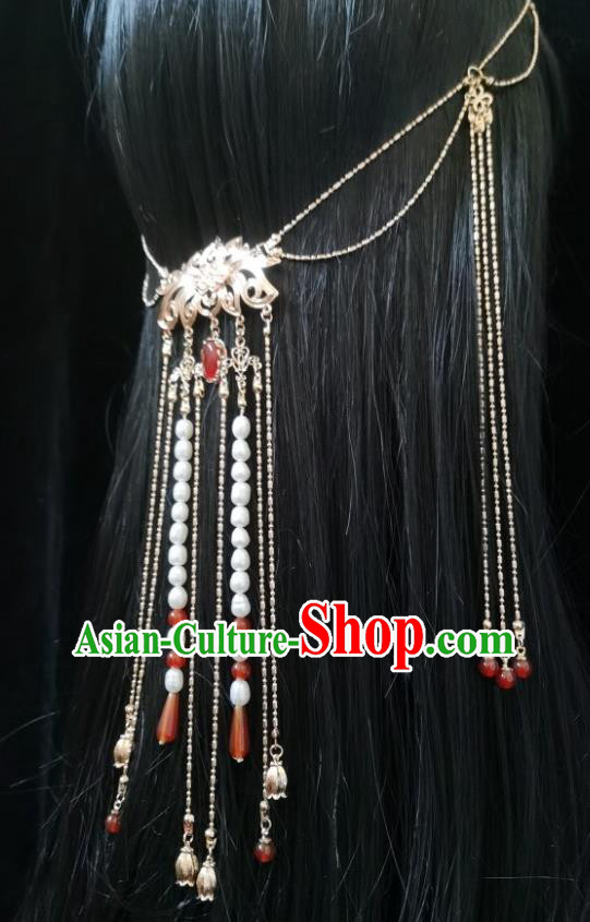 China Traditional Tang Dynasty Princess Tassel Hair Clasp Ancient Palace Lady Hair Accessories China Traditional Tang Dynasty Princess Tassel Hair Clasp Ancient Palace Lady Hair Accessories