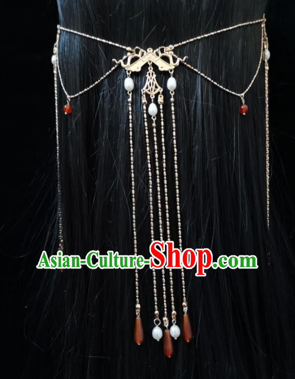 China Traditional Tang Dynasty Princess Tassel Hair Clasp Ancient Palace Lady Hair Accessories China Traditional Tang Dynasty Princess Tassel Hair Clasp Ancient Palace Lady Hair Accessories