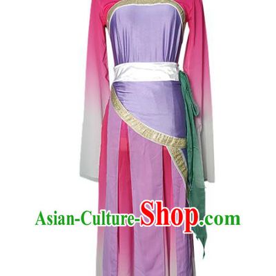 Top Chinese Woman Hanfu Dance Garment Costume Traditional Court Dance Performance Clothing Classical Dance Lilac Dress