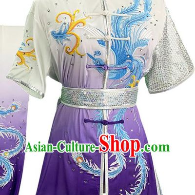 China Martial Arts Uniforms Wushu Kung Fu Competition Garment Costume Female Shadowboxing Clothing
