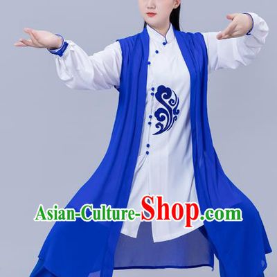 Chinese Tai Chi Performance Clothing Woman Tai Ji Training Garments Martial Arts Three Pieces Outfits