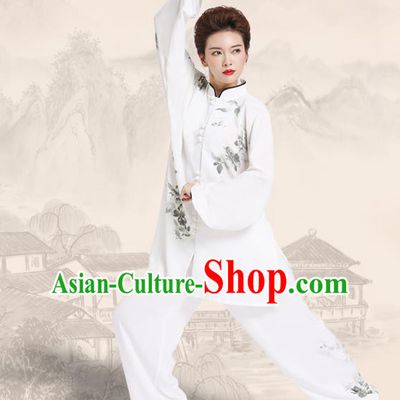 Chinese Kung Fu Competition Suits Clothing Martial Arts Outfits Tai Chi Performance Ink Painting Garment Costume