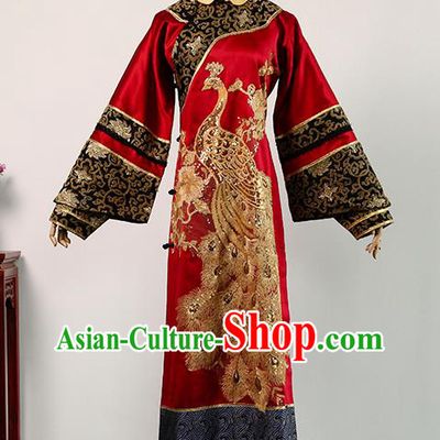China Drama Empresses in the Palace Empress Red Dress Ancient Court Woman Clothing Traditional Qing Dynasty Queen Garment