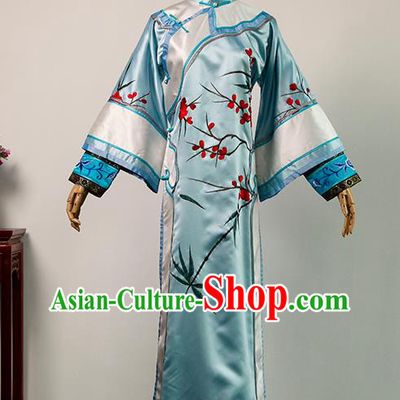 China Traditional Qing Dynasty Queen Garment Drama Empresses in the Palace Zhen Huan Blue Dress Ancient Court Woman Clothing