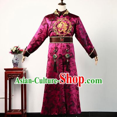 Chinese Qing Dynasty Prince Casual Costume Ancient Emperor Clothing Story of Yanxi Palace Monarch Qianlong Apparels