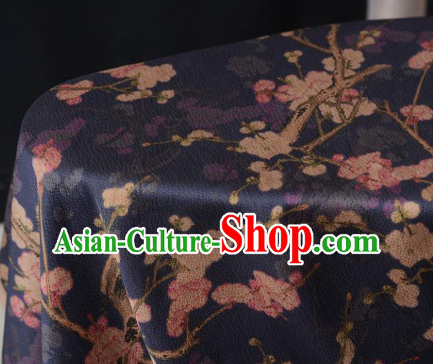 Navy Gambiered Guangdong Gauze High Quality Chinese Qipao Cheongsam Fabric DIY Fabric Silk Fabric Navy Gambiered Guangdong Gauze High Quality Chinese Qipao Cheongsam Fabric DIY Fabric Silk Fabric