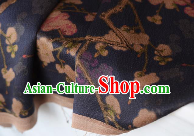 Navy Gambiered Guangdong Gauze High Quality Chinese Qipao Cheongsam Fabric DIY Fabric Silk Fabric Navy Gambiered Guangdong Gauze High Quality Chinese Qipao Cheongsam Fabric DIY Fabric Silk Fabric