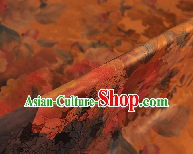 Top Chinese Cheongsam Silk Fabric Classical Gambiered Guangdong Gauze Traditional Jacquard Ginger Brocade Cloth Top Chinese Cheongsam Silk Fabric Classical Gambiered Guangdong Gauze Traditional Jacquard Ginger Brocade Cloth