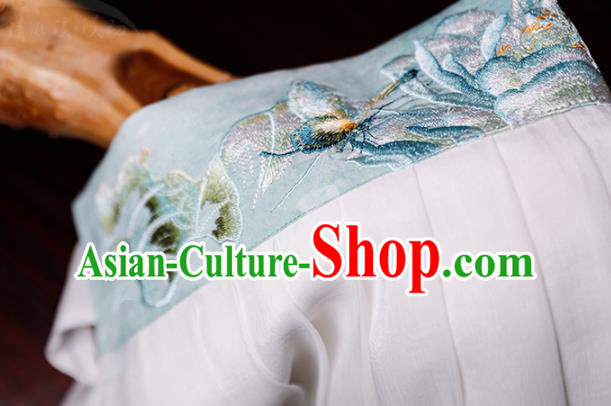 China Ancient Lotus Fairy Hanfu Dress Traditional Tang Dynasty Princess Garment Clothing China Ancient Lotus Fairy Hanfu Dress Traditional Tang Dynasty Princess Garment Clothing