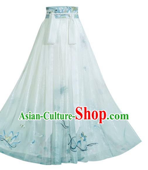 China Ancient Lotus Fairy Hanfu Dress Traditional Tang Dynasty Princess Garment Clothing China Ancient Lotus Fairy Hanfu Dress Traditional Tang Dynasty Princess Garment Clothing
