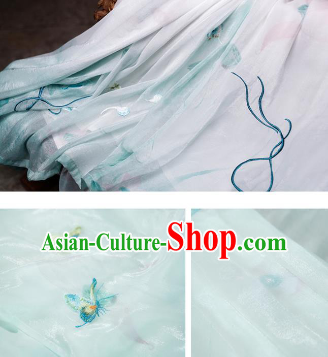 China Ancient Lotus Fairy Hanfu Dress Traditional Tang Dynasty Princess Garment Clothing China Ancient Lotus Fairy Hanfu Dress Traditional Tang Dynasty Princess Garment Clothing