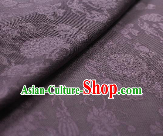 Chinese Jacquard Tapestry Material Traditional Cheongsam Drapery Purple Silk Fabric Classical Pattern Brocade Cloth Chinese Jacquard Tapestry Material Traditional Cheongsam Drapery Purple Silk Fabric Classical Pattern Brocade Cloth