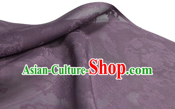 Chinese Jacquard Tapestry Material Traditional Cheongsam Drapery Purple Silk Fabric Classical Pattern Brocade Cloth Chinese Jacquard Tapestry Material Traditional Cheongsam Drapery Purple Silk Fabric Classical Pattern Brocade Cloth