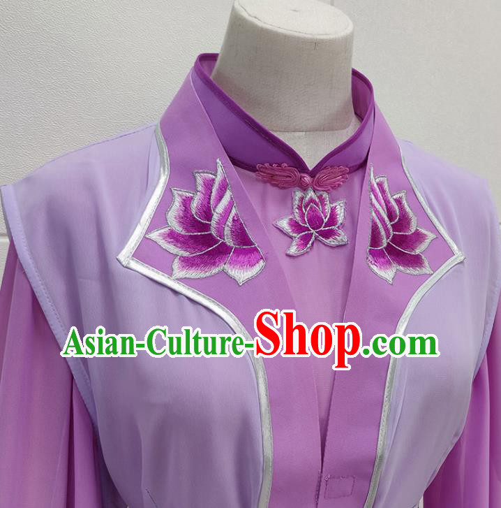 Traditional Chinese Beijing Opera Actress Clothing Peking Opera Young Lady Purple Dress Garments Traditional Chinese Beijing Opera Actress Clothing Peking Opera Young Lady Purple Dress Garments
