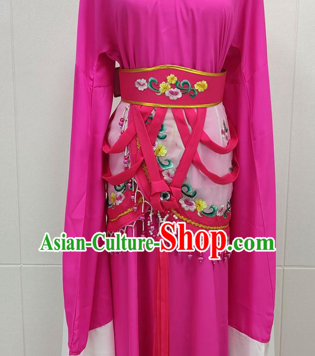 Chinese Beijing Opera Actress Clothing Traditional Peking Opera Hua Tan Princess Rosy Dress Garments Chinese Beijing Opera Actress Clothing Traditional Peking Opera Hua Tan Princess Rosy Dress Garments