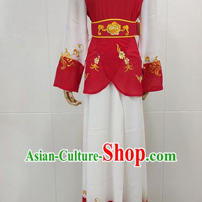 Chinese Beijing Opera Xiaodan Clothing Peking Opera Young Lady Dress Traditional Shaoxing Opera Servant Girl Garment