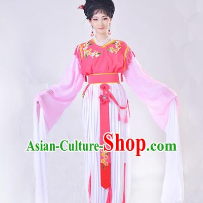 Chinese Beijing Opera Young Beauty Clothing Traditional Peking Opera Diva Pink Dress Shaoxing Opera Actress Garment