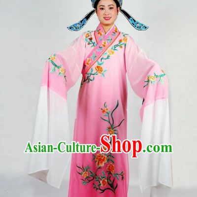 China Traditional Shaoxing Opera Scholar Clothing Peking Opera Xiaosheng Rosy Robe Garment