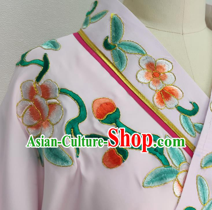 China Peking Opera Garment Costume Traditional Beijing Opera Young Man Pink Robe Shaoxing Opera Scholar Clothing